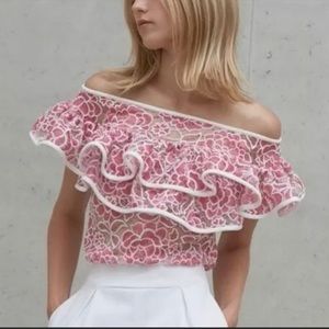 ALEXIS off the shoulder floral top
